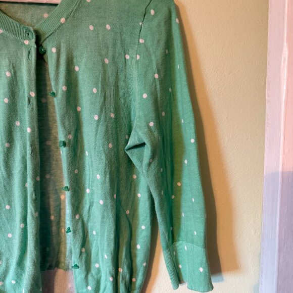 J Crew women's cardigan sweater seafoam green M - Picture 3 of 8